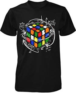 Rubik Cube T-Shirt Zauber Kult Retro Oldschool Würfel Fun 90er Trend Magic Nerd von mycultshirt