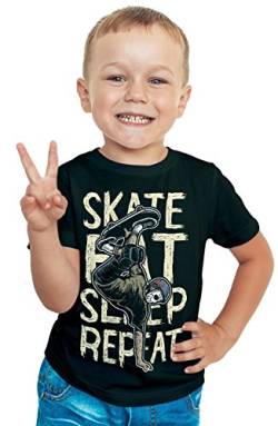 Skater Kinder T-Shirt Fun Jungen Kids Comic Young Skate Inline von mycultshirt