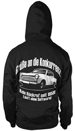 Trabi Fun Kapuzen-Sweatshirt Hoodie Kapuzen-Pullove DDR Zone Oldtimer zweitakt von mycultshirt