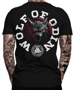 Wolf of Odin Herren T-Shirt | Thor | Vikings | Ragnar | Valhalla | Walhalla von mycultshirt