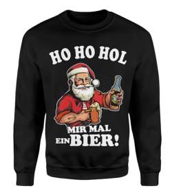 hohohol Mir mal EIN Bier Herren Weihnachts Sweater | Fun | Ugly Christmas Pulli Pullover | Xmas von mycultshirt
