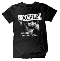 lächle du Kannst sie Nicht alle töten T-Shirt | Sprüche | Fun Shirt | Lustig | Nerd | Spaß Tshirt | Größe XXL von mycultshirt