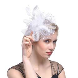 Holloween Kopfschmuck Haarnadel-Set für Geburtstags-Bühnenparty-Show verkleiden Elegante, rutschfeste, hypoallergene Feder-Mesh-Hut-Kopfbedeckung von n/anrt679