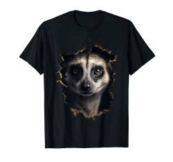 Erdmännchen Wand - Tier Erdmännchen T-Shirt von @n!mal