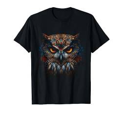 Eule Kunstwerk - Mandala Tier Vogel Kunst Eule T-Shirt von @n!mal