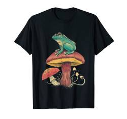 Frosch Pilz Tiermotiv Frau Mann Pilze Tier T-Shirt von @n!mal