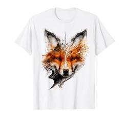 Fuchs Tier Grafik Kunst Tierliebhaber Fuchs T-Shirt von @n!mal