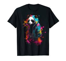 Panda Kunst Bunt - Tier Panda T-Shirt von @n!mal