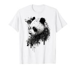 Panda Zeichnung Tier Druck Kunst Tierliebhaber Panda T-Shirt von @n!mal