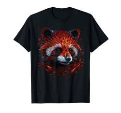 Roter Panda Polygon Geometrisch Bär Tier T-Shirt von @n!mal