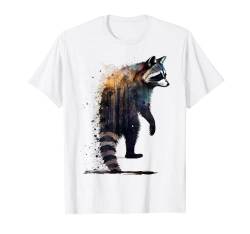 Waschbär Tier Kunst Waschbär T-Shirt von @n!mal