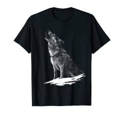 Wolf Tier Druck Wölfe Tiermotiv Wolf T-Shirt von @n!mal
