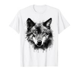 Wolfsliebhaber Kunstwerk | Tiermotiv Wolf T-Shirt von @n!mal