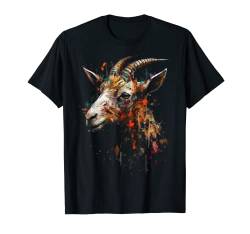 Ziege Kunst - Tier Bauernhof Motiv Ziege T-Shirt von @n!mal