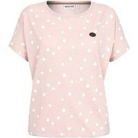 naketano T-Shirt Damen rosa mit weißen Punkten von naketano