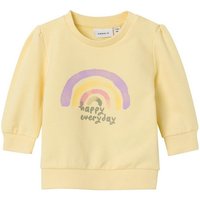 Name It Sweatshirt NBFHAINBOW LS LIGHT SWEAT UNB aus Bio-Baumwolle mit Elastan von name it