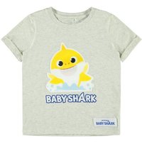 Name It T-Shirt Name It Jungen T-Shirt "Baby Shark" Print in grau (1-tlg) mit Frontprint von name it