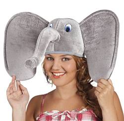 narrenkiste B99949 Elefanten Kappe-Mütze-Hut Plüschmütze von narrenkiste