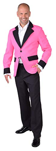 narrenkiste M218293-4-M pink Herren Sakko-Jackett Discojackett Gr.M von narrenkiste