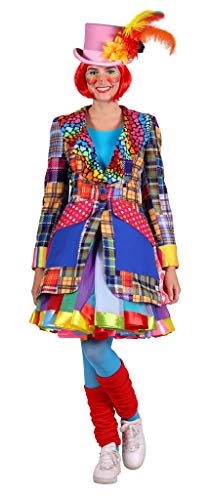 narrenkiste T2939-M Mehrfarbig Damen Clown Jacke Gr.M=40 von narrenkiste