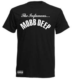 nationshirt T-Shirt Mobb Deep Hip Hop Infamous, Schwarz, XXL von nationshirt