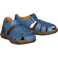 Leder-Sandalen SEE mit Zehenschutz in azurblau von naturino