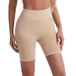 Miederhose Damen Bauchweg - Shapewear Damen - 1 Stück (L 60-75 kg) Beige - Atmungsaktive und Super Weiche Shapewear für alle Gelegenheiten - Rutschfestes Design aus GUTER QUALITÄT von nedit