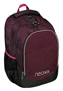 neoxx Fly Schulrucksack - Rucksack für die Schule, Leichter Schulranzen aus recycelten PET-Flaschen, Schultasche für Mädchen und Jungen (Crazy in Mesh) von neoxx