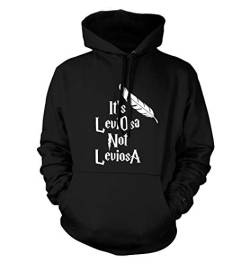 net-shirts Leviosa Hoodie Kapuzenpullover mit Aufdruck Inspired by Harry Potter, Größe S, Schwarz von net-shirts