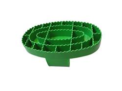 NETPROSHOP Abverkauf Zackenstriegel aus Kunststoff in grün Pferdestriegel, Farbe:Gelb von netproshop