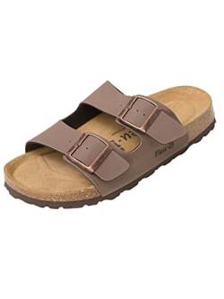 neu-B Unisex Klassische Sandale Baviera BioFlor Nobuck - Schlappen - Sommerschuhe, Farbe: Mocca, Größe: 38 von neu-B