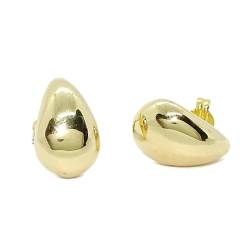 Modische Ohrringe für Damen aus 18-karätigem Gelbgold in Tropfenform, 1,75 g aus 18-karätigem Gold, cm, 100 % 18 Karat Gold, Nicht zutreffend. von never say never