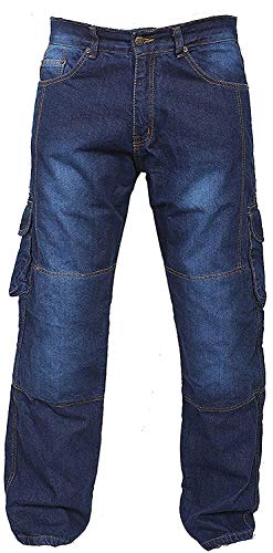 newfacelook Bleu Motorradhose Rüstungen Jeans Hose Verstärkte von Aramid Schutzauskleidung von newfacelook