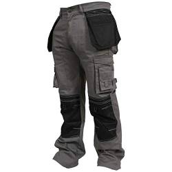 newfacelook Herren Arbeitshose Cargohose Hose Knie Holster Taschen Sicherheits von newfacelook