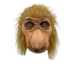 Baboon Proboscis Affe Maske Zoo Dschungel Tierkostüm Proboscis Affe Latex Erwachsene Maske Affe Tier Latex Maske Gruselig Spaß Halloween Gorilla Monkey Party von nice--buy