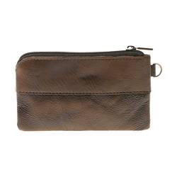 niumanery Fashion Women Men Leather Coin Purse Card Wallet Clutch Zipper Small Change Bag Coffee von niumanery