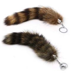 niumanery Key Ring Raccoon Coat Tails Chain Keychain Keyring Gift New von niumanery