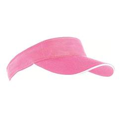 MB Caps Sport Sun Visor mit kontrastfarbenem Sandwich in 12 Farben für Golf, Tennis, Angeln von notrash2003® (Rosa-Weiss) von noTrash2003