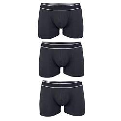 noTrash2003 3 Stück Sparset Herren Boxer Brief Boxer Unterhosen Boxershorts Underwear 95% Baumwolle 5% Elasthan (XL, Black) von noTrash2003