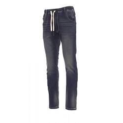 noTrash2003 Herren Sweathose Jogginghose Stretch Hose elastisch in Jeans-Optik Denim versch. Ausführungen (XXL, Tiefblau) von noTrash2003