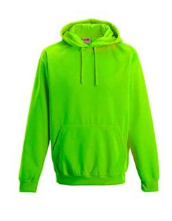noTrash2003 NEON Sweatshirt mit Kapuze Hoodie floureszierend versch. Farben und Größen (L, Electric Green) von noTrash2003