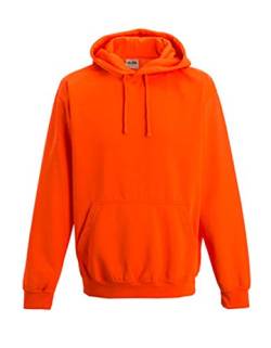 noTrash2003 NEON Sweatshirt mit Kapuze Hoodie floureszierend versch. Farben und Größen (L, Electric Orange) von noTrash2003