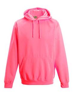 noTrash2003 NEON Sweatshirt mit Kapuze Hoodie floureszierend versch. Farben und Größen (L, Electric Pink) von noTrash2003