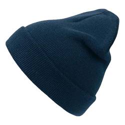 noTrash2003 Warme Doppelstrickmütze Beanie mit Umschlag Soft Acryl - Reach Zertifiziert Beanie-Hat Wintermütze Damenmütze Herrenmütze von noTrash2003