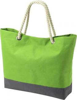 noTrash2003 XL Strandtasche Beachtasche Shopper in verschiedenen Farben verfügbar mit Kordel (Apple Green) von noTrash2003