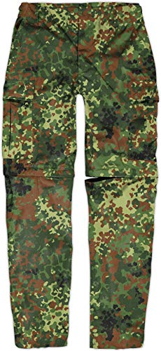 Outdoor 2 in 1 Zip Off Rip Stop Hose Short oder Lang Landscape Farbe Flecktarn Größe 3XL von normani