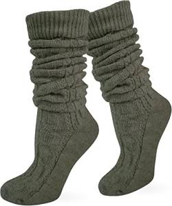 Socken kurz oder Lang für Trachten Lederhose Farben frei wählbar Farbe Loden extra lang Größe 35/38 von normani