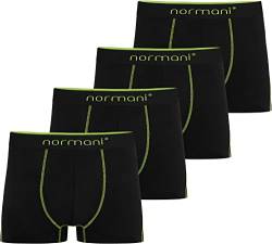 normani 4 x Boxershorts aus Baumwolle für Männer - Herren Retroshorts Unterwäsche in S - 4XL Farbe Grün Größe L von normani