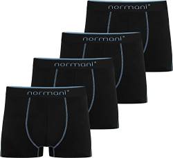 normani 4 x Boxershorts aus Baumwolle für Männer - Herren Retroshorts Unterwäsche in S - 4XL Farbe Hellblau Größe 3XL von normani