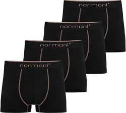 normani 4 x Boxershorts aus Baumwolle für Männer - Herren Retroshorts Unterwäsche in S - 4XL Farbe Lachs Größe XL von normani